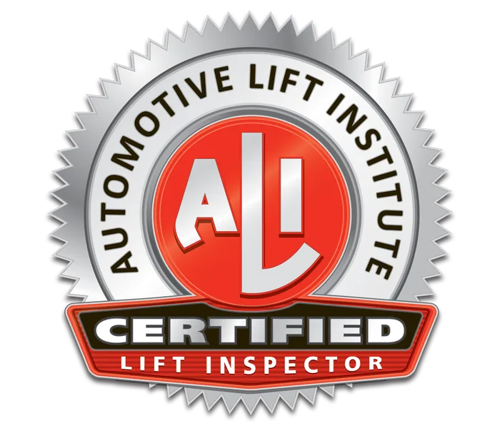 ALI Certified Lift Inspection label
