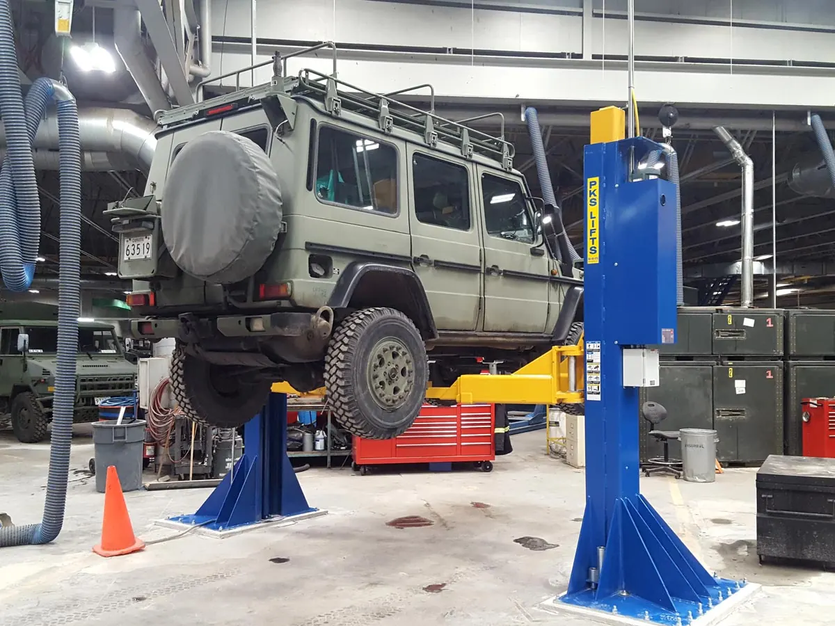 PK33 2-Post Lift installed by Autolift & Equipment Service in Southern California