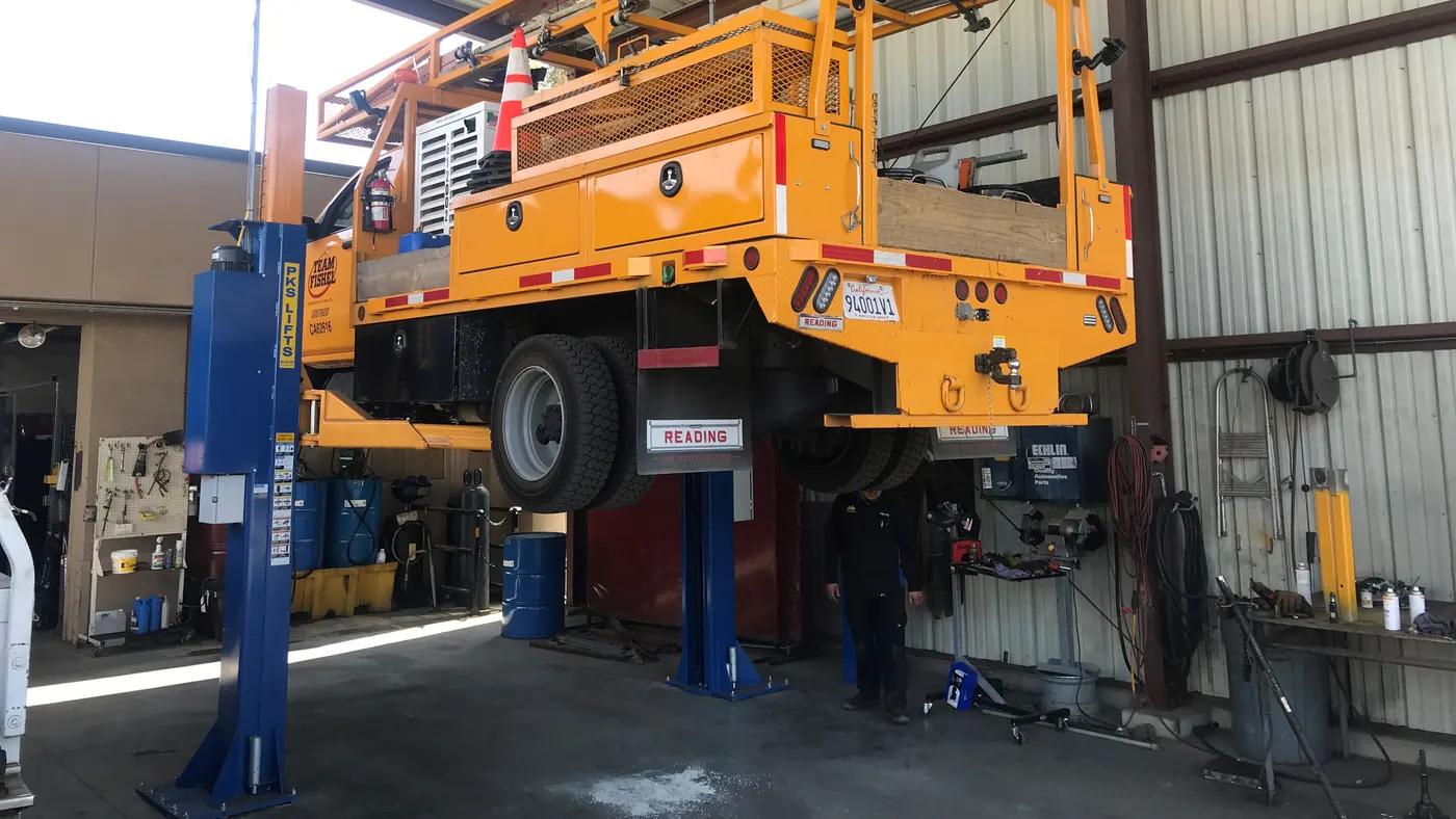 PKS 22,000 lbs 2-Post Lift installed by Autolift & Equipment Service in Southern California