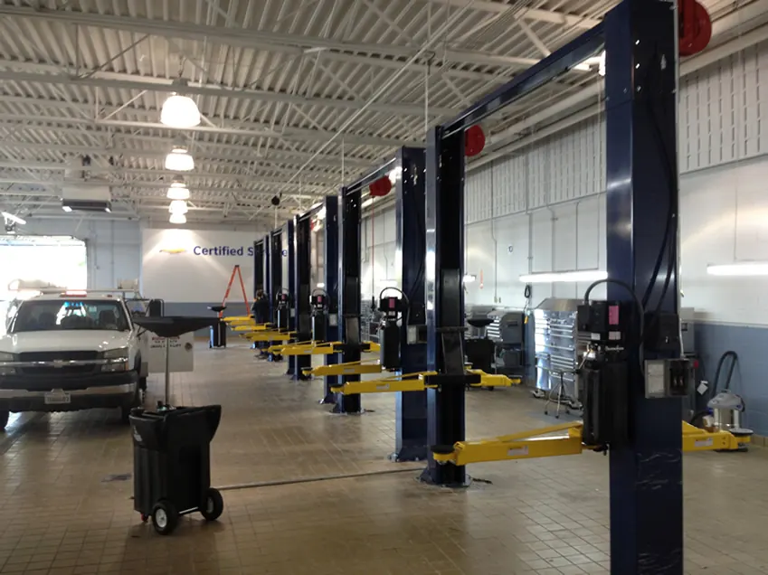 Challenger SA10 2-Post Lifts installed by Autolift & Equipment Service in Southern California