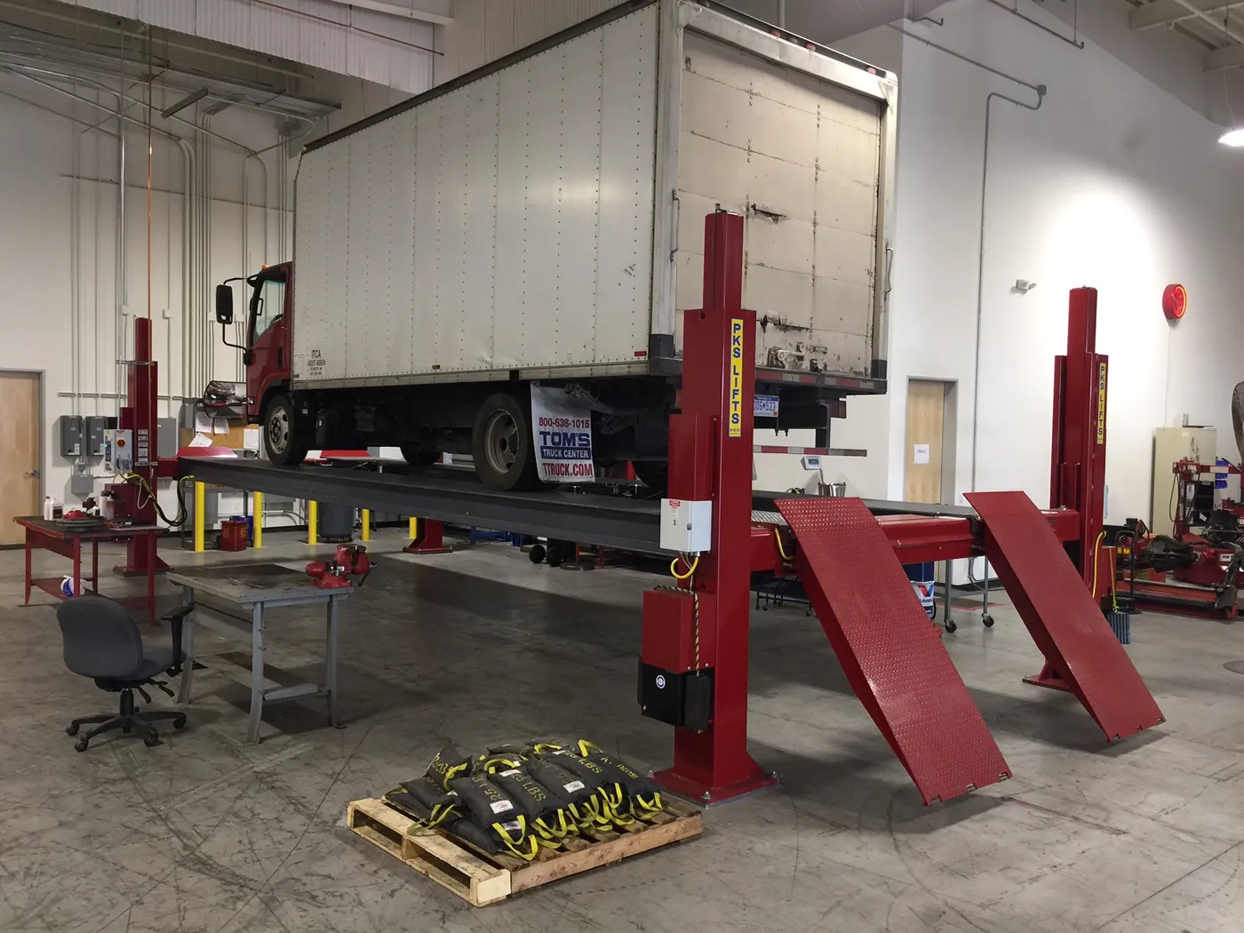 PKS 30,000 lbs 4-Post installed by Autolift & Equipment Service in Southern California