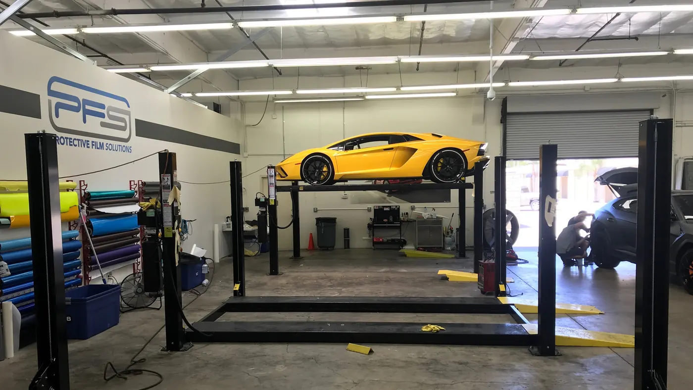 4-Post Storage Lift installed by Autolift & Equipment Service in Southern California