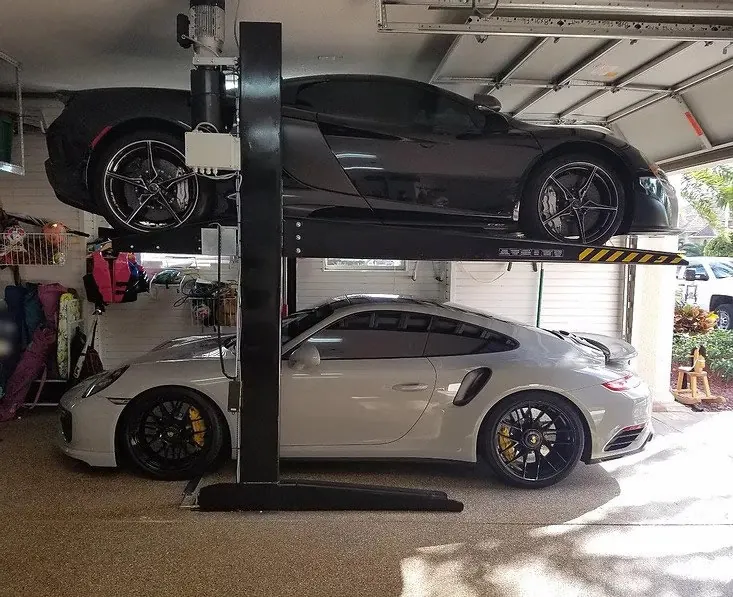 Omer Bi-Park Parking Lift installed by Autolift & Equipment Service in Southern California