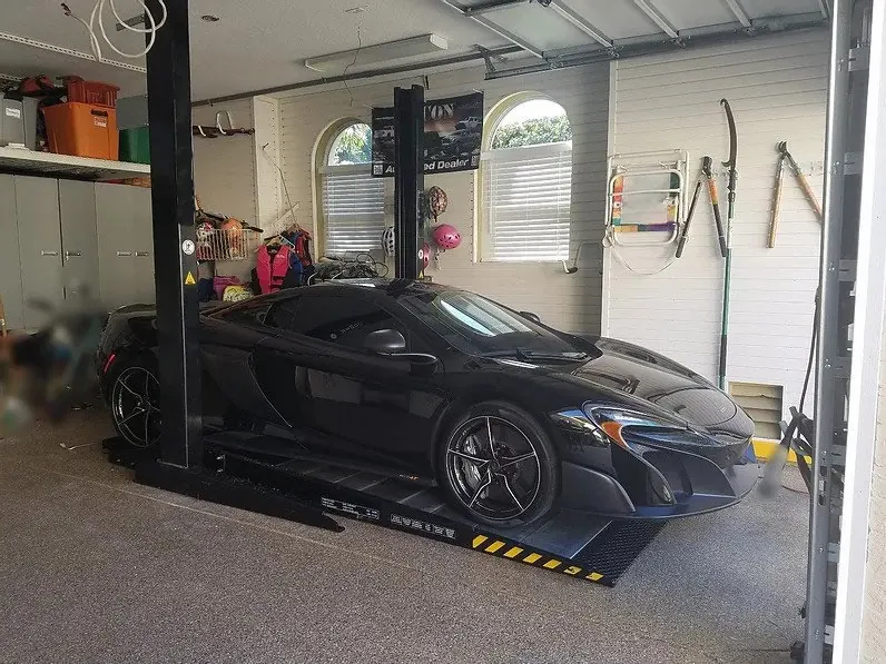 Omer Bi-Park Parking Lift installed by Autolift & Equipment Service in Southern California