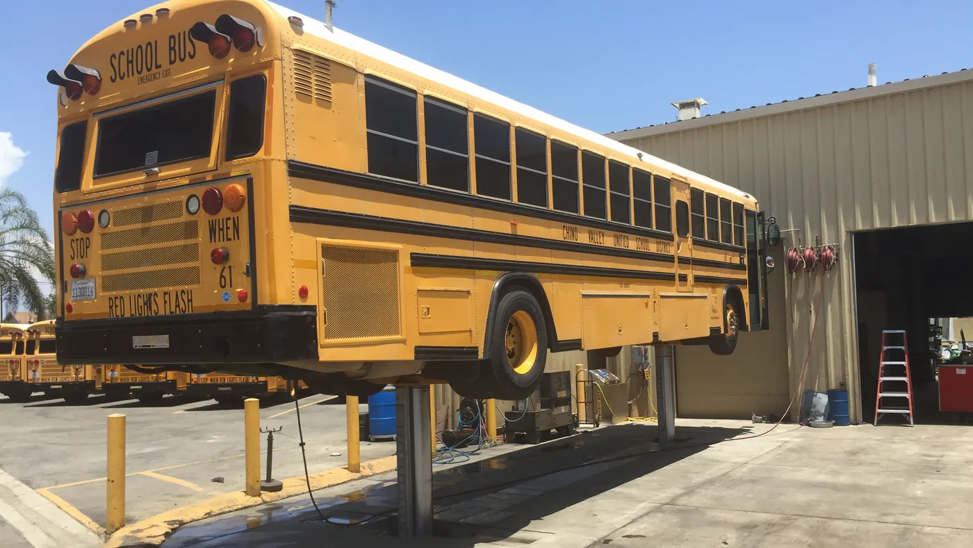 PKS 60,000 lbs Capacity Inground Bus Lift installed by Autolift & Equipment Service in Southern California