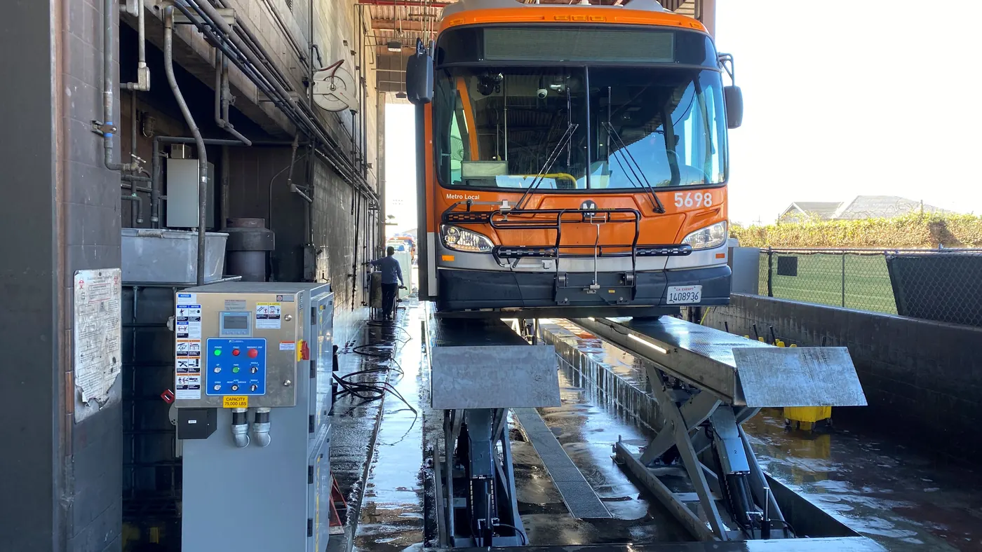 PKS 60,000 lbs Wash Bay Scissor — Galvanized installed by Autolift & Equipment Service in Southern California