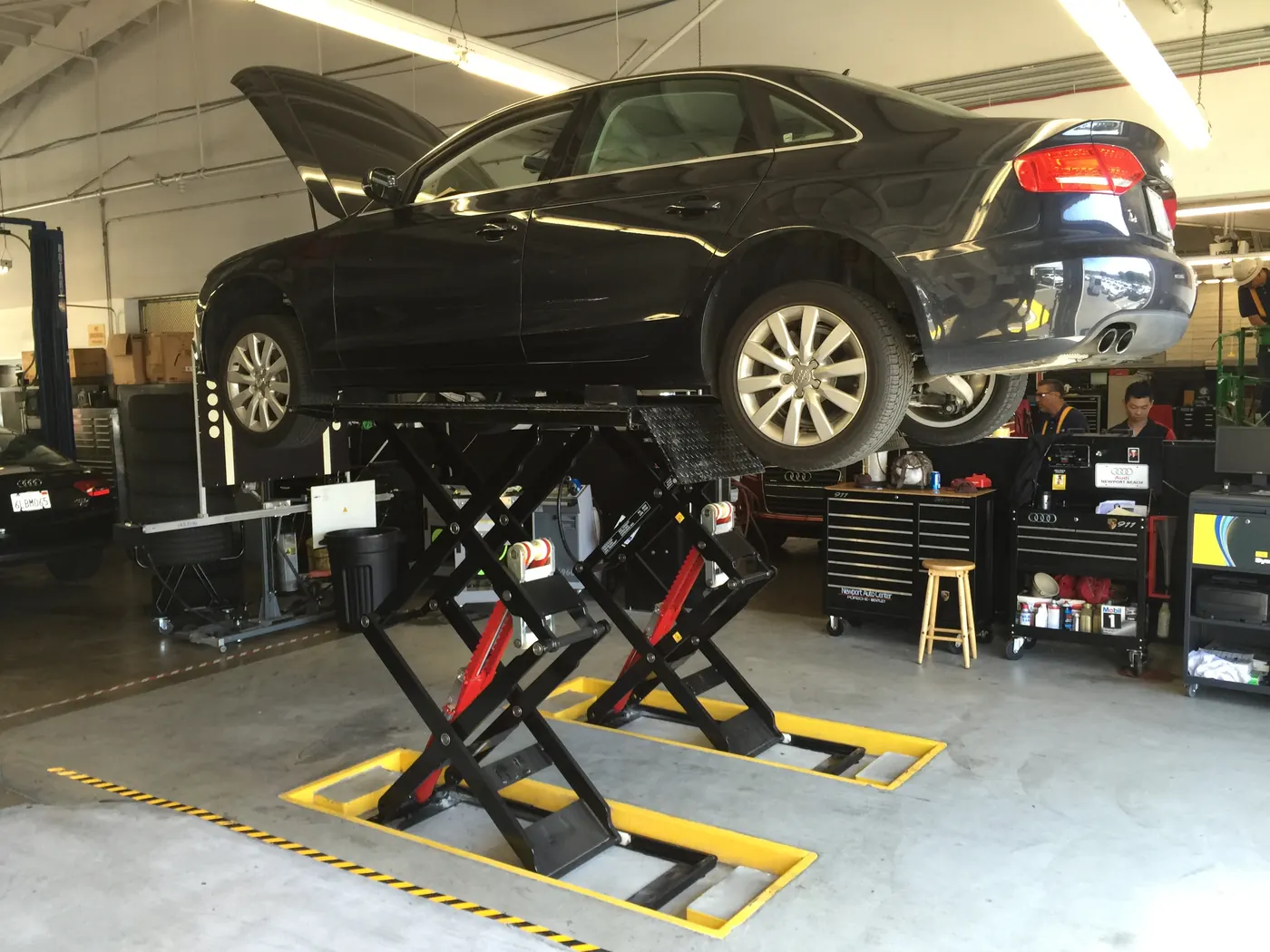 Challenger DX77 Flushmount Scissor installed by Autolift & Equipment Service in Southern California
