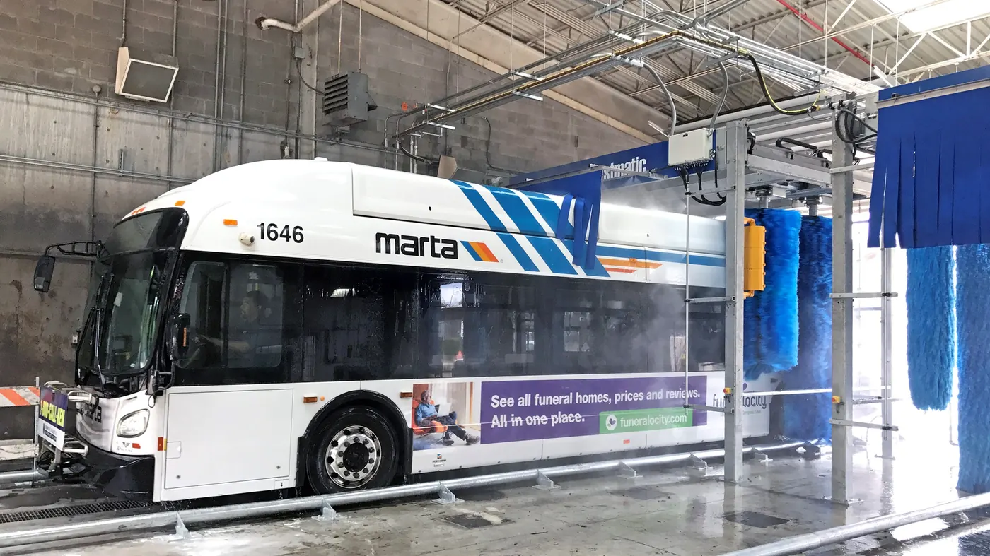Westmatic Bus Wash installed by Autolift & Equipment Service in Southern California